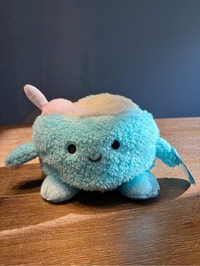 BUM BUMZ - “cyrus” Blue Cuddly Stuffed cereal bowl for Kids